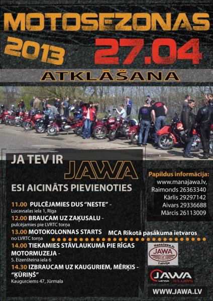 JAWA motosezonas atklāšana