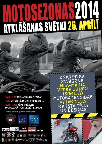 Moto sezonas atklāšana 2014