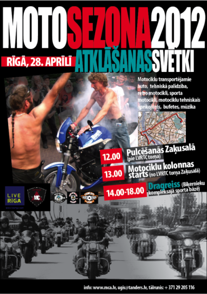 Moto sezonas atklāšana 28.04.2012